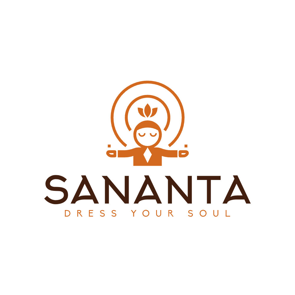 Logo de Sananta – marque de vêtements énergétiques, vibratoires et spirituels, inspirée de la géométrie sacrée