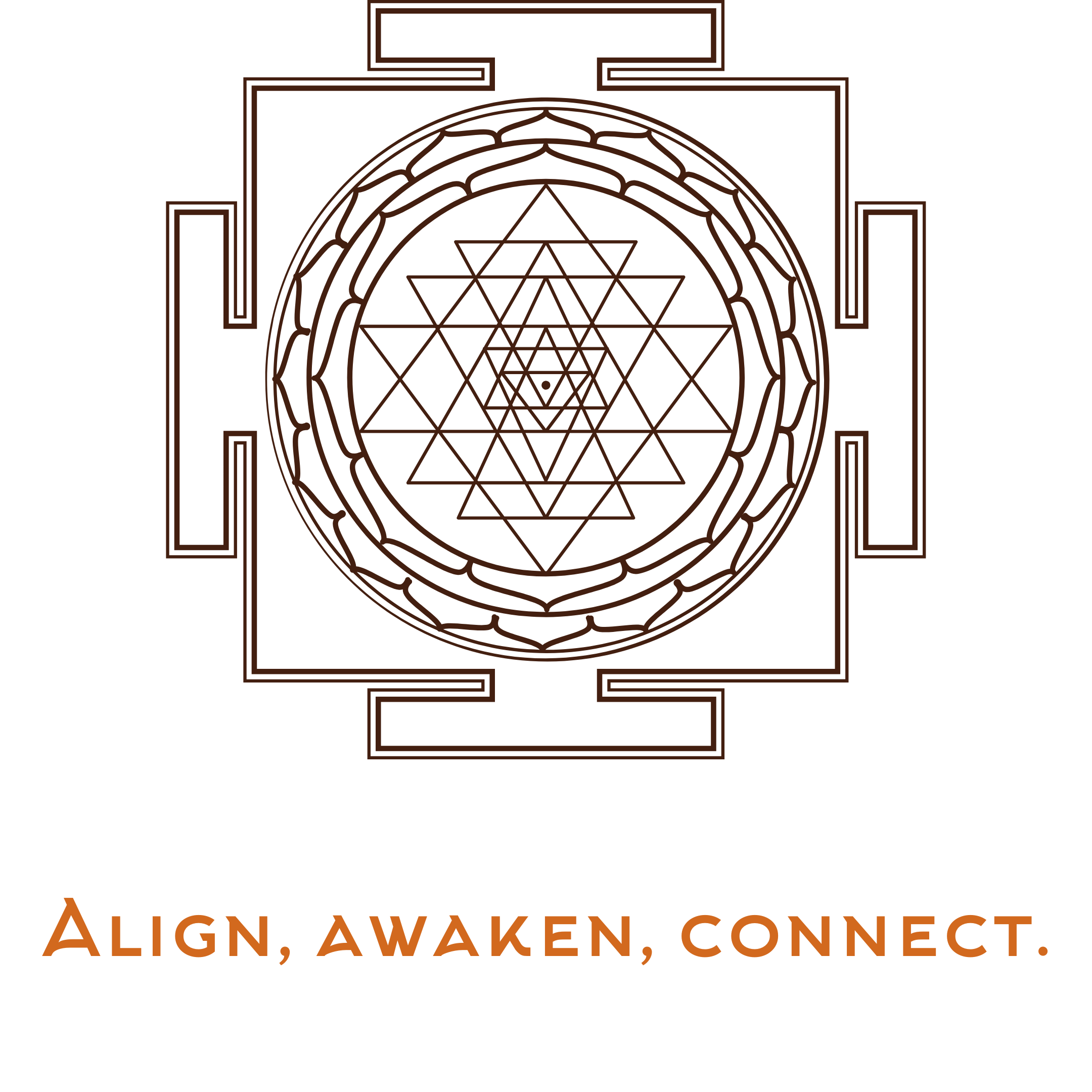 Illustration du Sri Yantra, symbole de géométrie sacrée favorisant l’alignement, l’éveil spirituel et la connexion intérieure – Sananta.