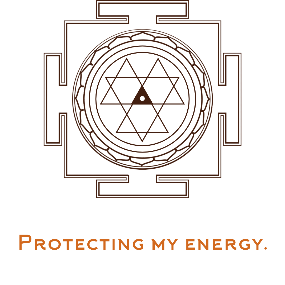 Représentation sacrée du Yantra de Durga, symbole vibratoire de protection énergétique, de courage et de force intérieure – Sananta.